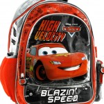 Kırmızı siyah Blazing Speed erkek çocuk okul çantası modeli