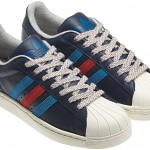 Lacivert kırmızı Adidas Superstar erkek spor ayakkabı modeli