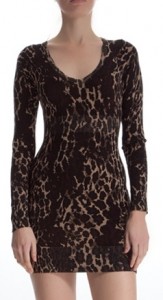 Leopar desenli mini Koton günlük elbise modeli