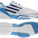 Mavi beyaz Adidas Adizero erkek spor ayakkabı modeli