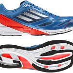 Mavi kırmızı Adidas Adizero erkek spor ayakkabı modeli