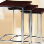 Metal ayaklı kare zigon sehpa modeli