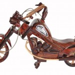 Motosiklet ahşap süs eşyası modeli