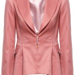 Pembe asimetrik Adil Işık 2013 İlkbahar ceket modeli