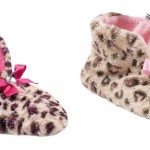 Pembe ve fuşya leopar desenli Twigy kışlık ev botu modelleri