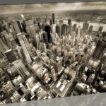 PlusCanvas New York siyah beyaz tablosu