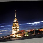 PlusCanvas İstanbul Kız Kulesi gece tablosu