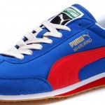 Puma kırmızı mavi erkek spor ayakkabı modeli