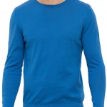 Saks mavisi XSIDE erkek triko kazak modeli