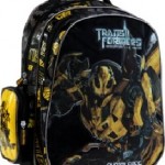 Sarı siyah Transformers erkek çocuk okul çantası modeli