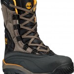 Sarı çizgili füme gri Timberland erkek bot modeli