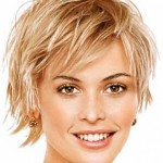Sarışın kısa saç modeli