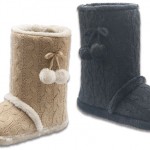 Saç örgüsü desenli siyah ve bej Twigy kışlık ev botu modelleri