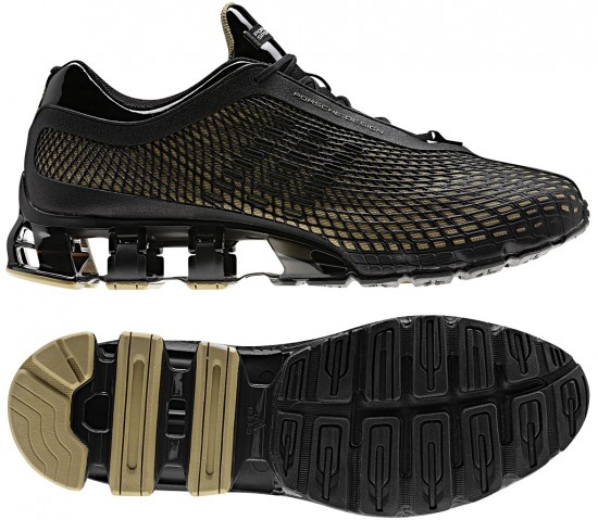 Siyah Gold Adidas Porsche Design erkek spor ayakkabı modeli