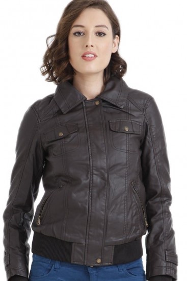 Siyah slim fit kısa Defacto deri mont modeli