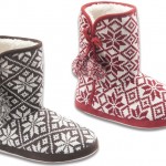 Siyah ve kırmızı geleneksel desenli Twigy kışlık ev botu modelleri