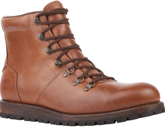 Taba rengi deri Timberland erkek bot modeli