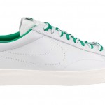 Tenis için yeşil beyaz Nike erkek spor ayakkabı modeli