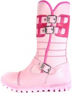 Tokalı pembe kız çocuk çizme modeli