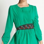 Yeşil baharlık tunik modeli