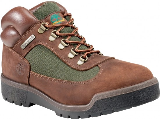 Yeşil ve kahverengi nubuk Timberland erkek bot modeli