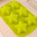 Yıldız şeklinde silikon kek pasta kalıbı