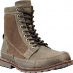 Zeytin yeşili süet ve deri Timberland erkek bot modeli