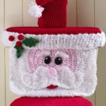 Örgü Noel Baba klozet takımı modeli