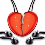 İki parçalı kalpli mp3 çalar