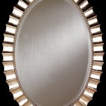 İstikbal Deco altın sarısı çerçeveli oval ayna modeli