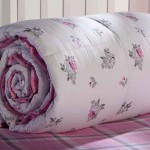 İstikbal Dreamland Viola pembe gri çiçekli yorgan modeli