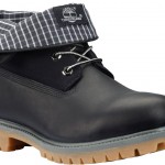 İçi kareli kumaş siyah Timberland erkek bot modeli